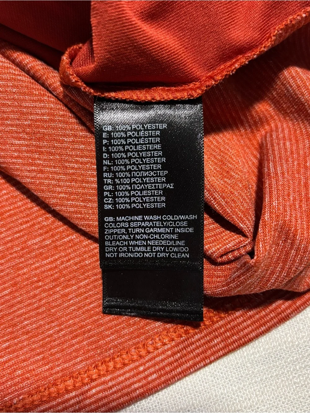 Men’s The North Face Flashdry-XD Tee | Dark Orange / Copper | Size Small